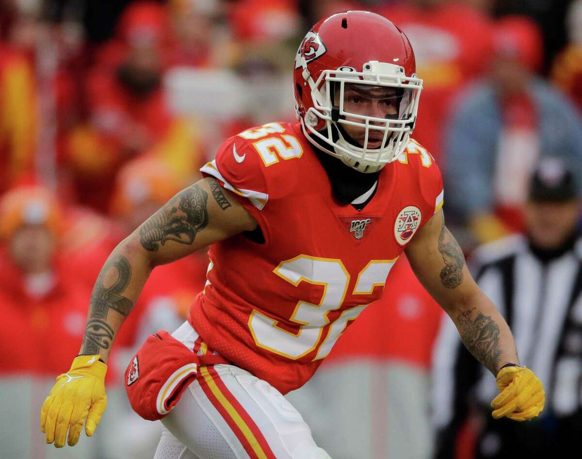 In his first season with the Chiefs, safety Tyrann Mathieu has 75 tackles, two sacks and a team-leading four interceptions.