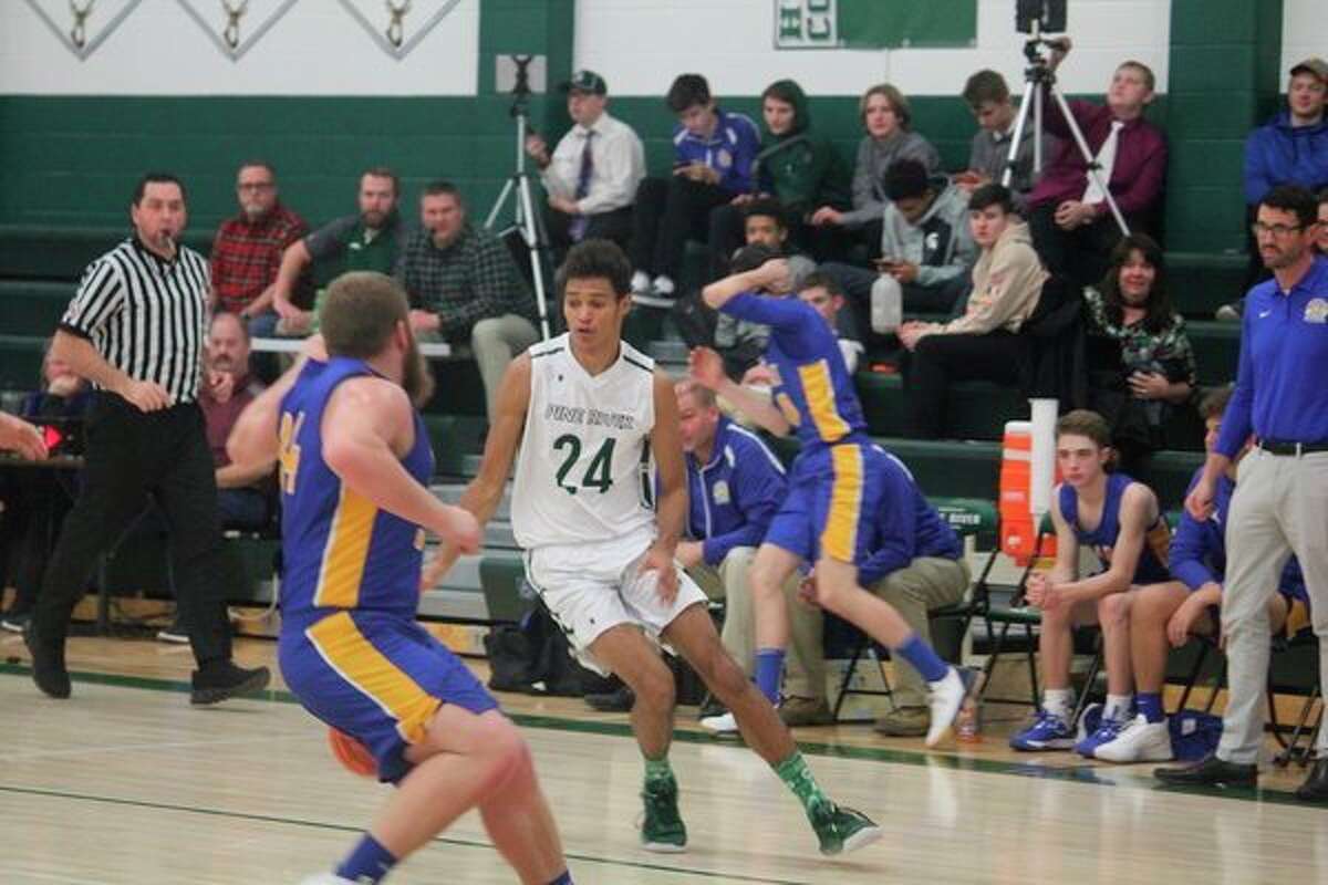 Pine River's Marcus Jurik (24) looks to make a play in recent action. (Pioneer photo/John Raffel)