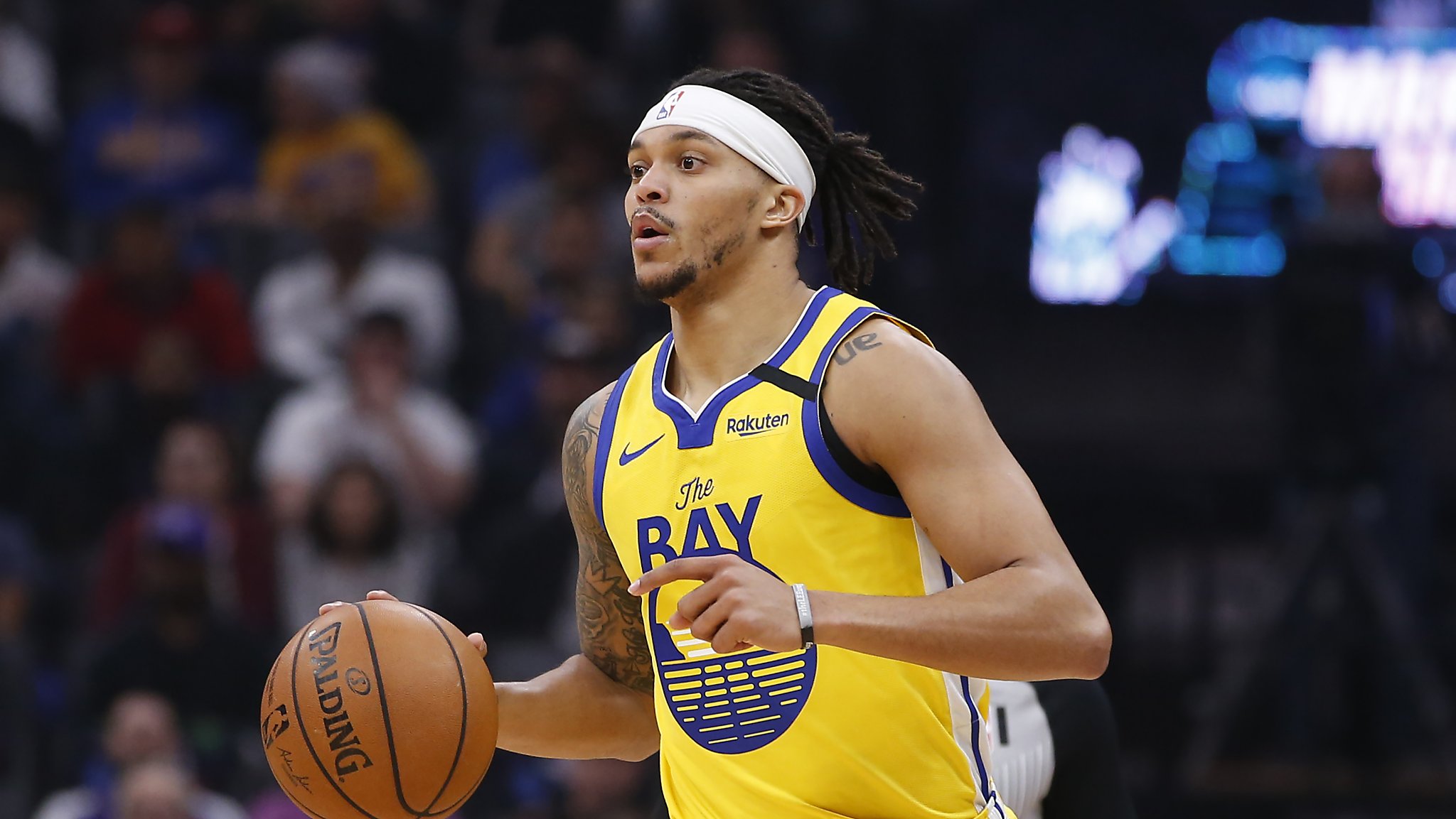 Warriors' Damion Lee happy to be graduating from two-way contract