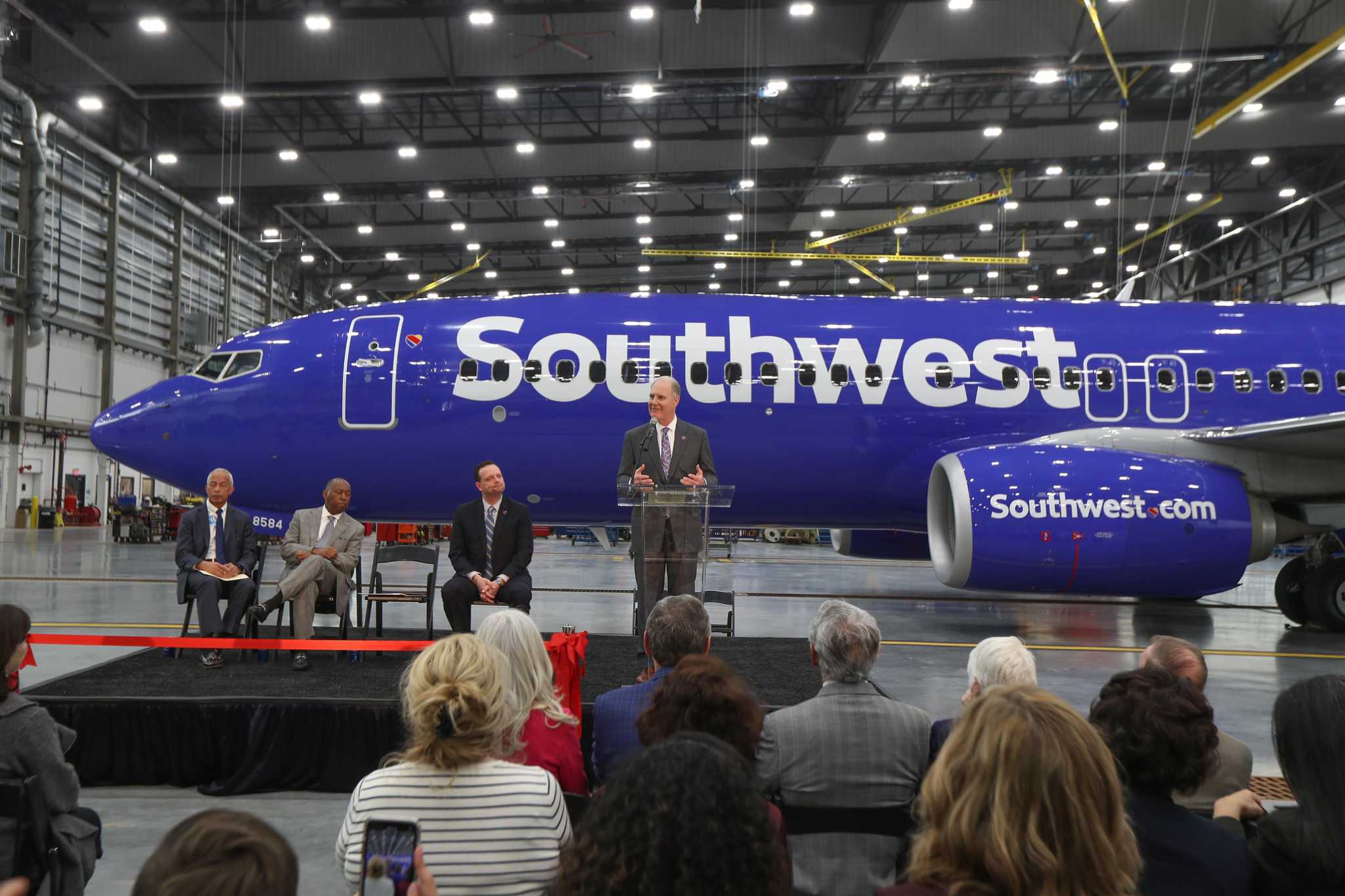 Southwest opens massive hangar as it sees international travel take off