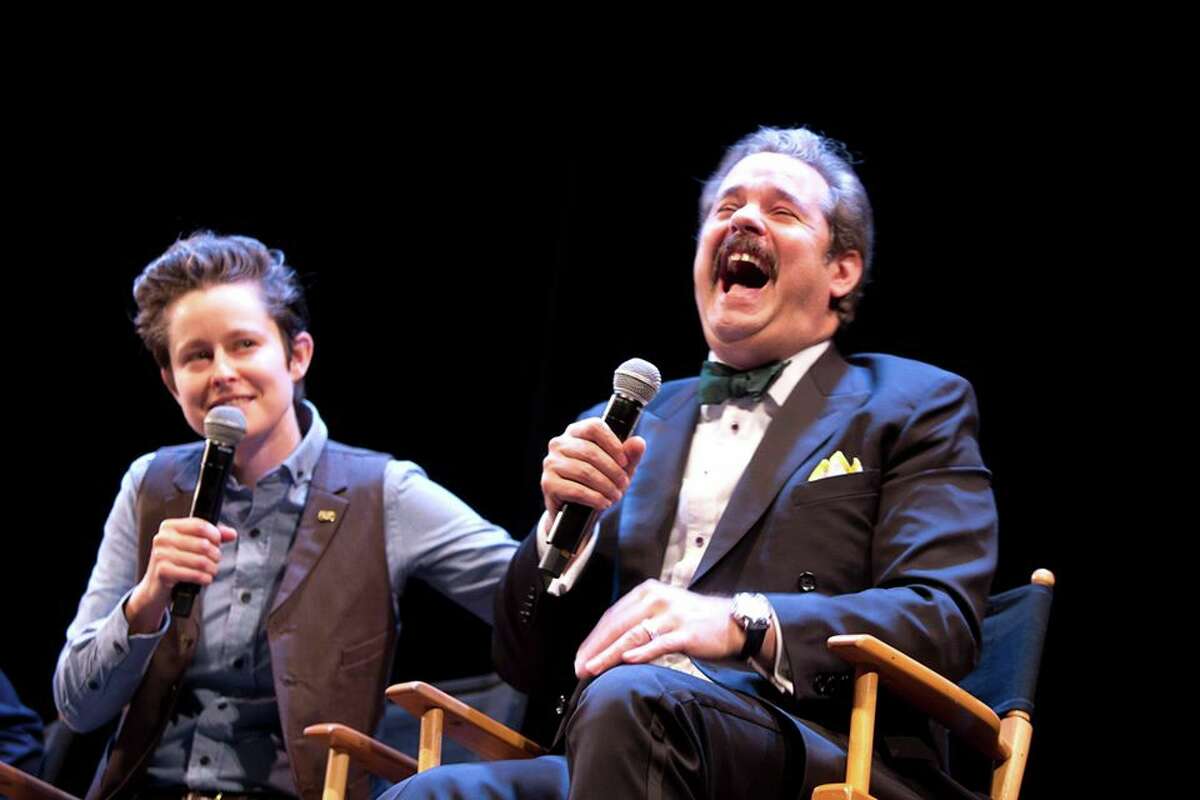 River Butcher and Paul F. Tompkins at Sketchfest in 2018.