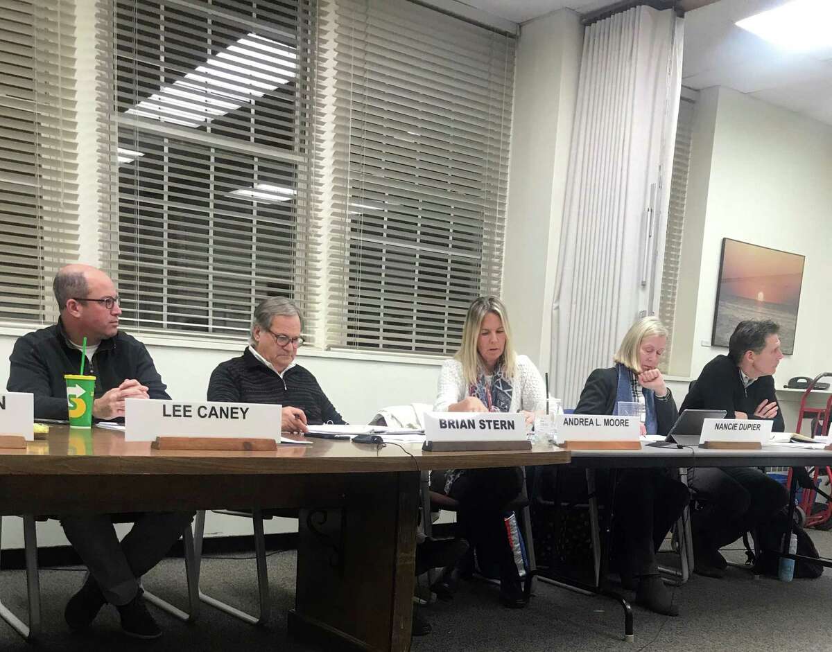 The Board of Finance on Wednesday. Taken Jan. 8, 2020 in Westport, Conn.