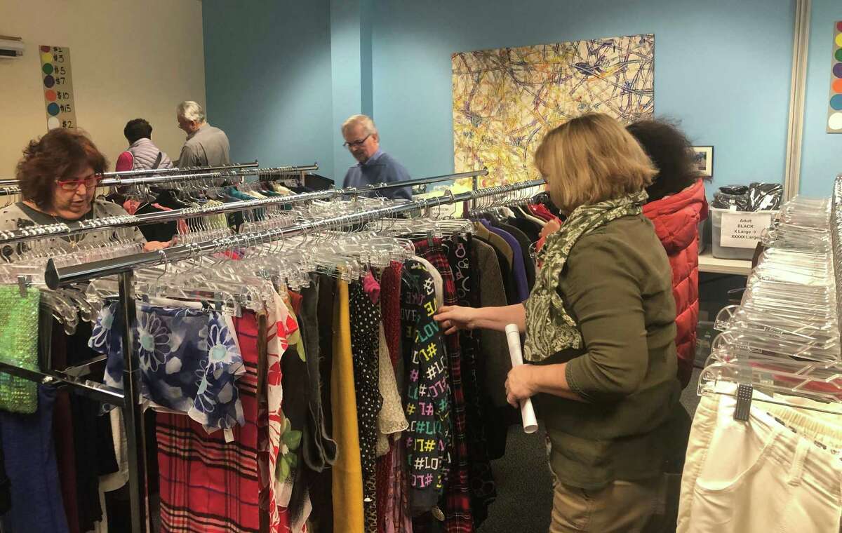 Shoppers peruse the racks at The Kennedy Center's Pop-up Shop in November.