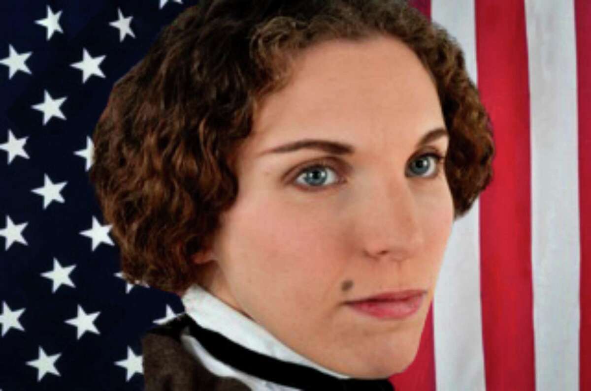 History At Play Founder and Artistic Director Judith Kalaora as Lucy Stone