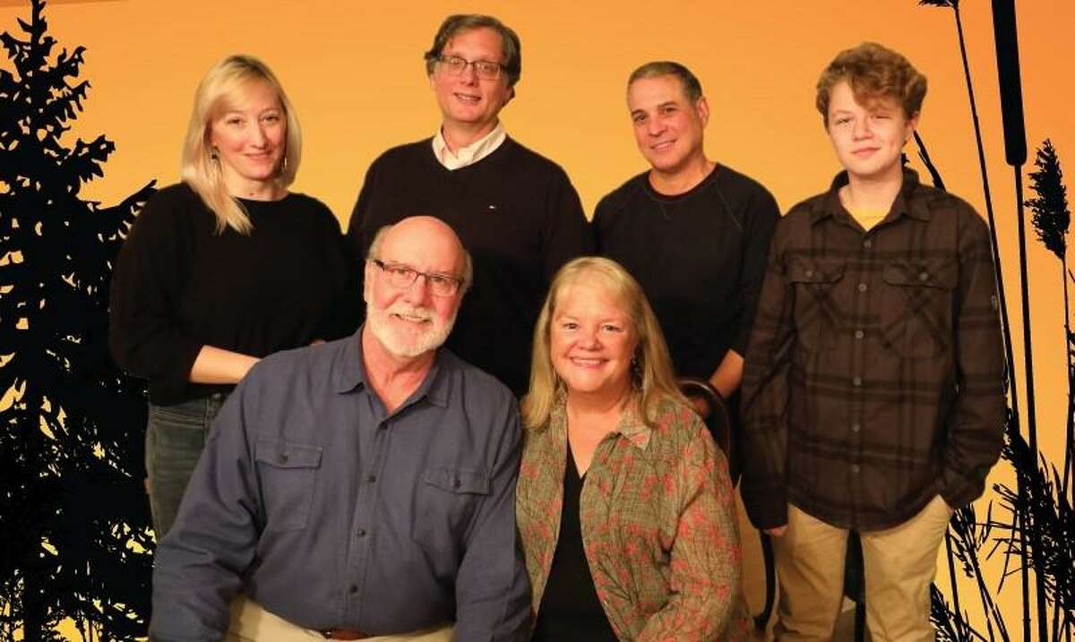 Appearing in “On Golden Pond,” are, top row from left, Amy Kirby, Mark Gilchrist, Ralph Buonocore, Jake Totten, (and seated) Jim Hile and Terri Corigliano.