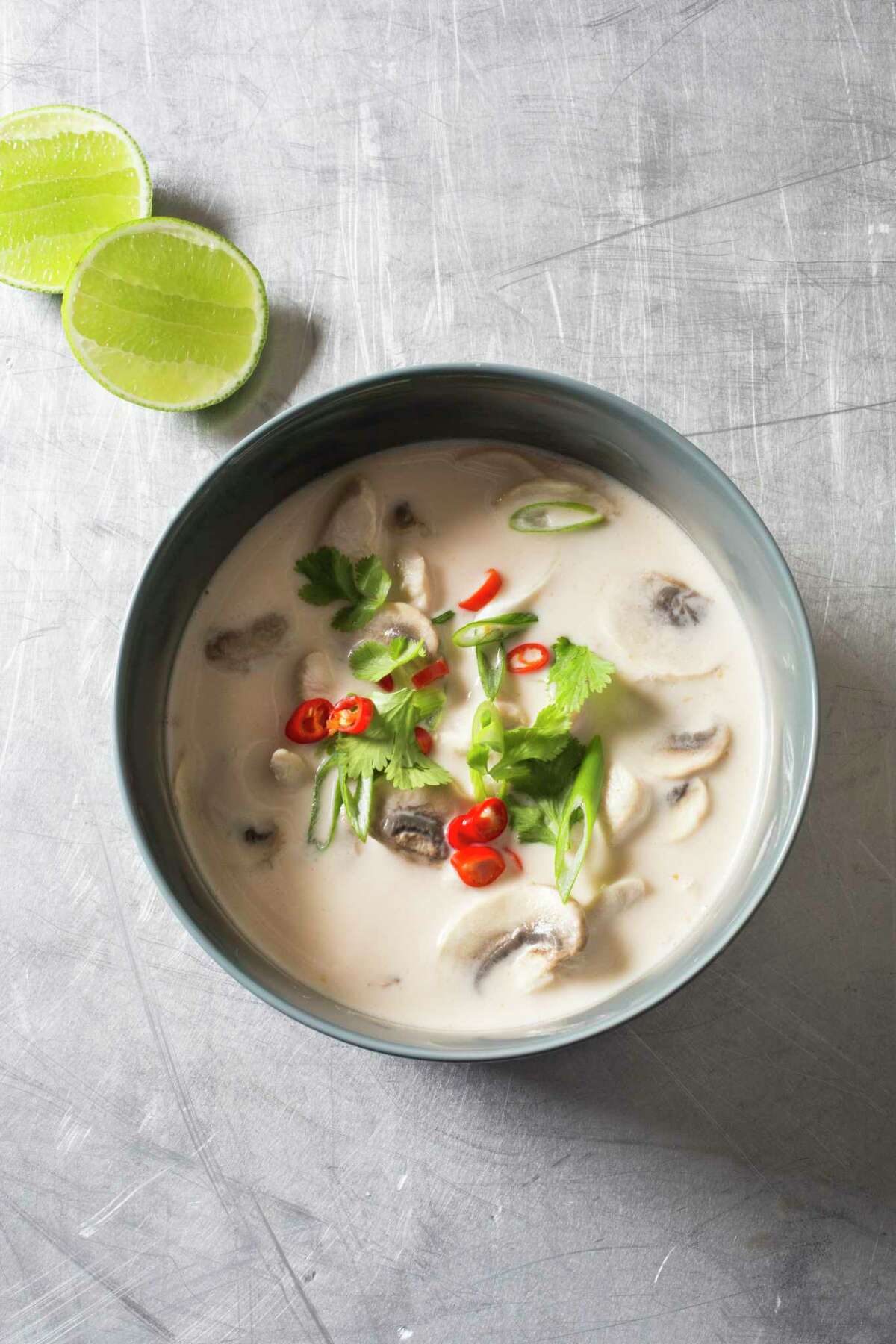 Thai-Style Chicken Soup: With this recipe in your arsenal, you can enjoy the addictive flavors of Thai soup any time, not just when dining out.