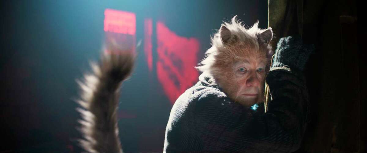 This image released by Universal Pictures shows Ian McKellen as Gus the Theatre Cat in a scene from "Cats." (Universal Pictures via AP)