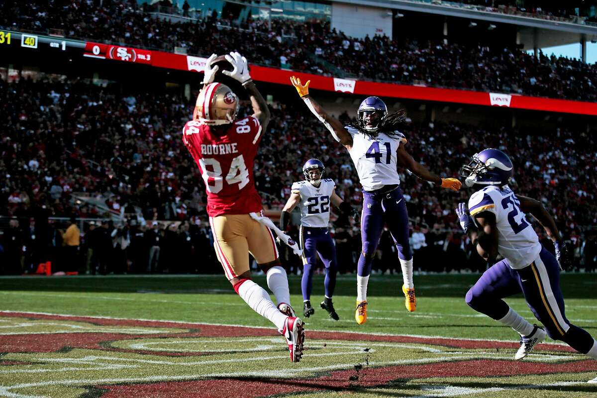 49ers’ wide receivers pick up the slack as Vikings smother Kittle