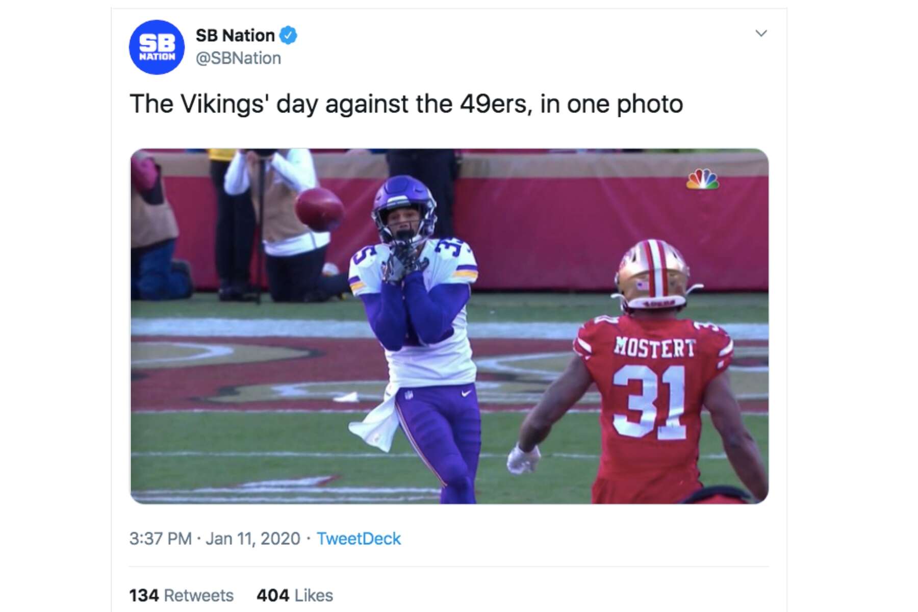 49ers Dominant Win Over Vikings Gets Meme D By Nfl Fans