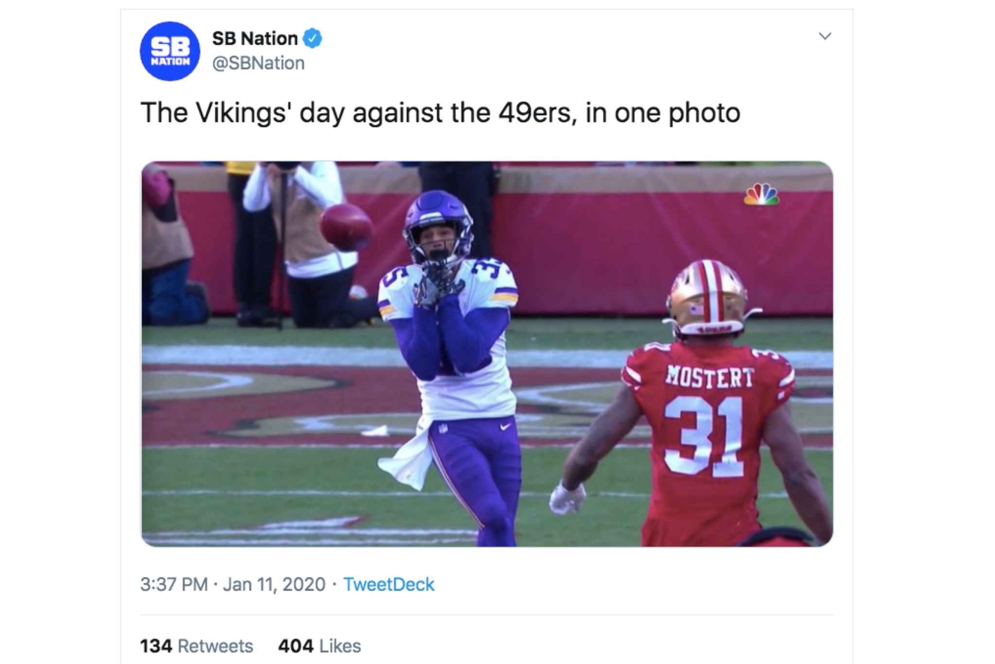 49ers' dominant win over Vikings gets meme'd by NFL fans.
