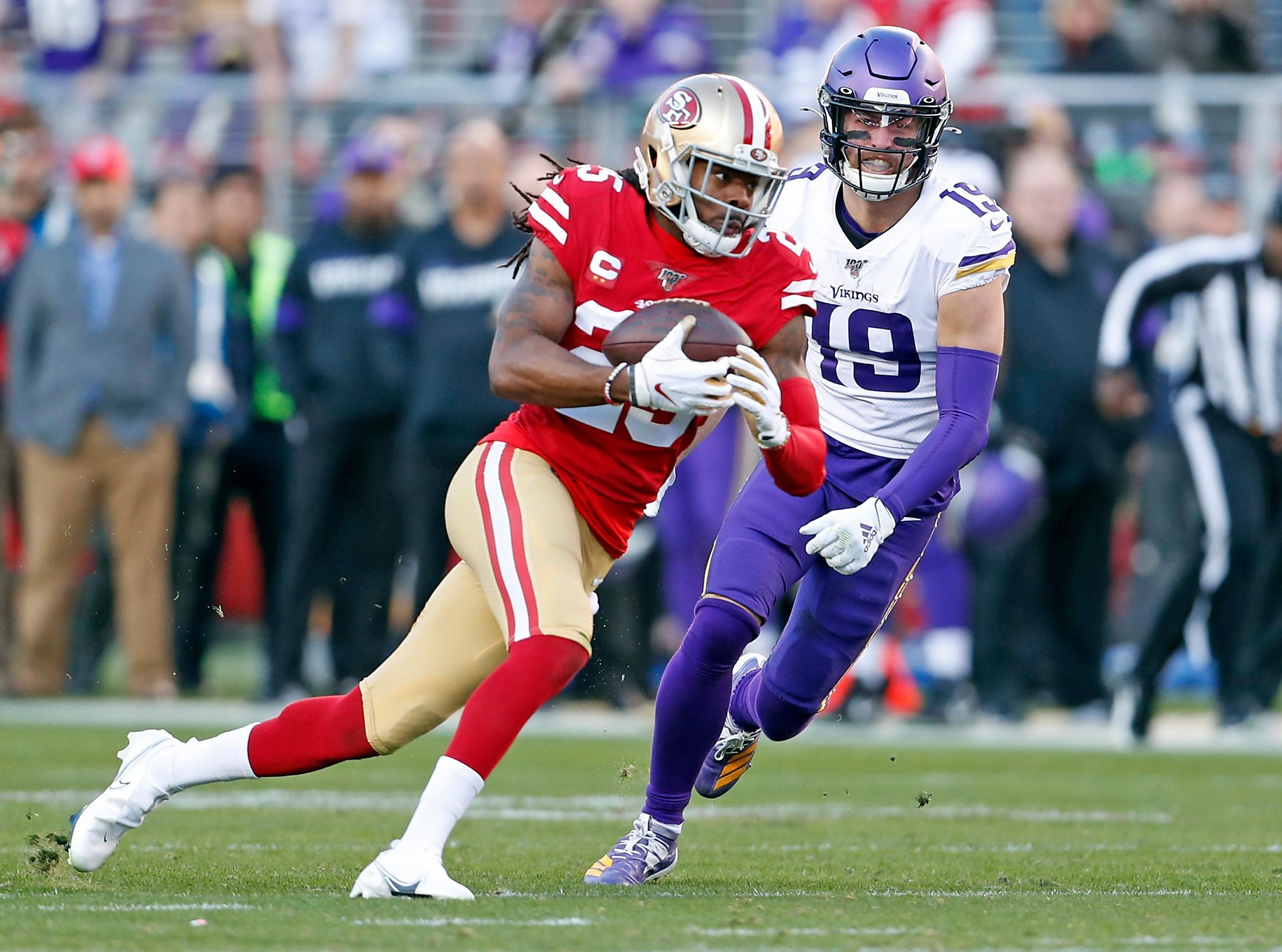 San Francisco 49ers sack Minnesota Vikings, advance to NFC