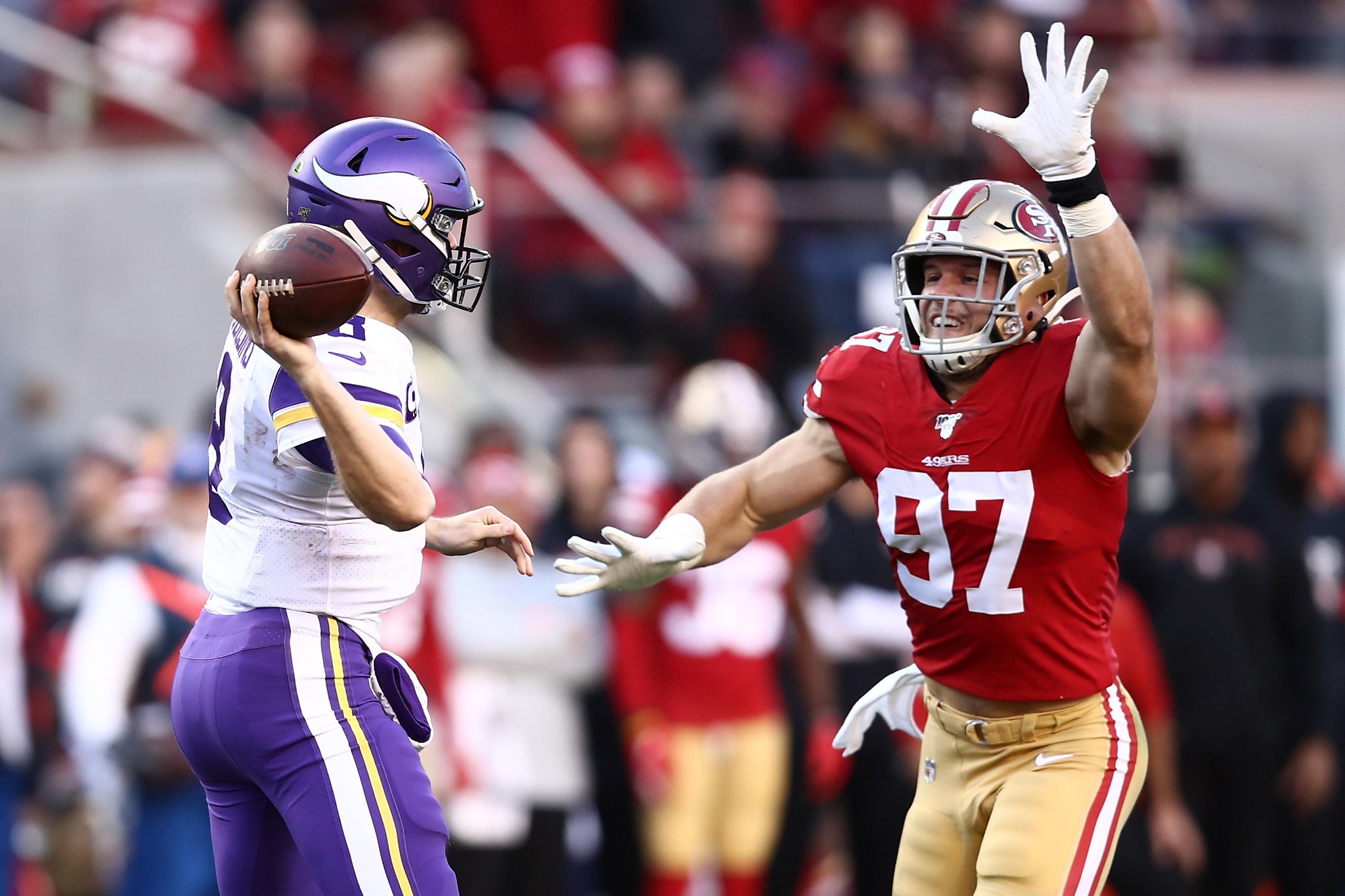 Vikings accuse 49ers' Nick Bosa of a 'cheap shot' that knocked Brian  O'Neill out of game – Twin Cities