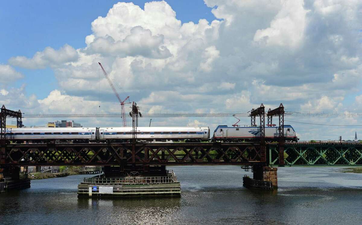 The Metro-North Walk Bridge Thursday, May 16, 2019, in Norwalk, Conn. The 100 year old railroad bridge is slated to be replaced over the coming years.
