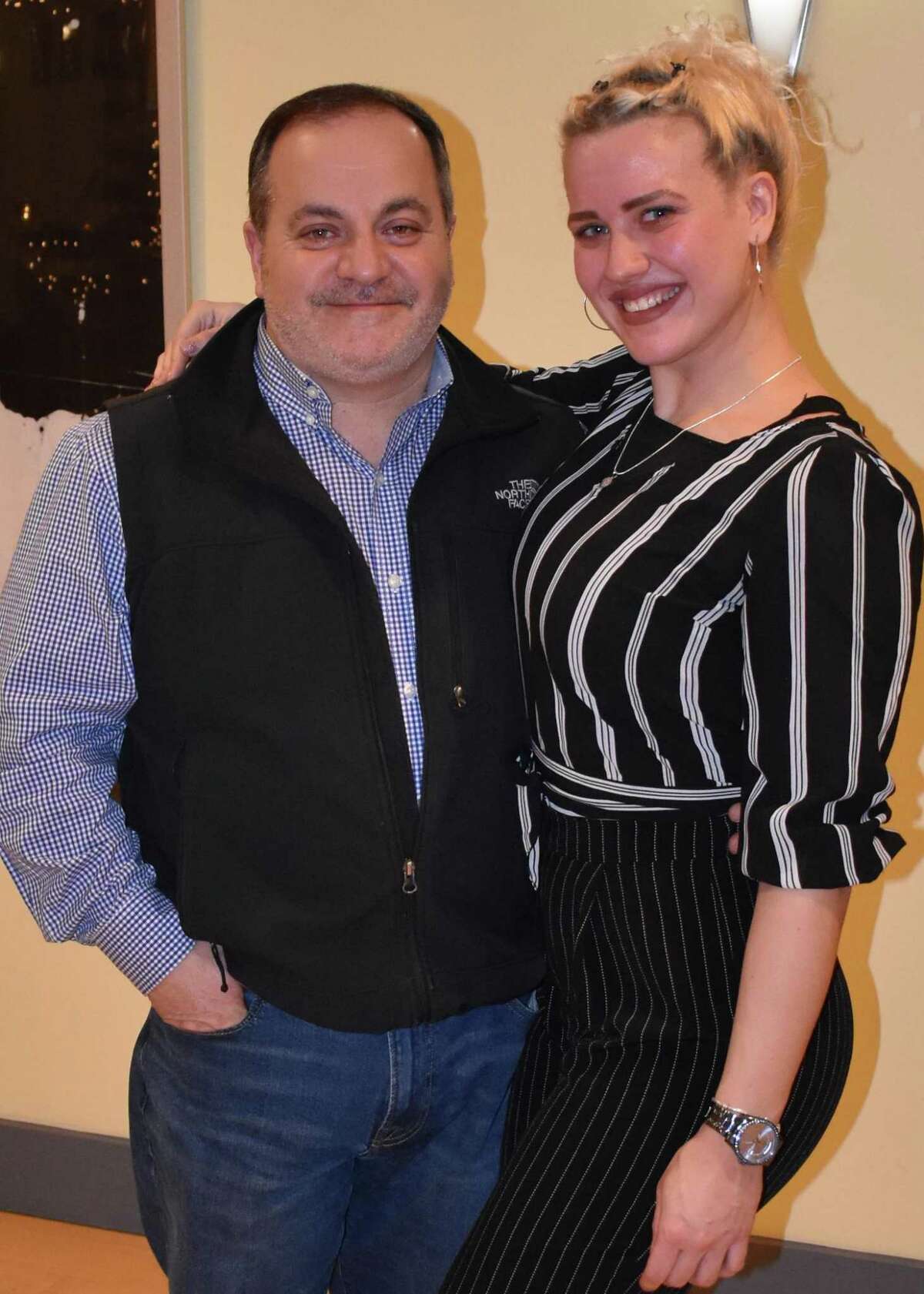 Joe Marotta with dance professional, Sanja Pavlovic, of the Fred Astaire Dance Studio, which is located at 314 Westport Ave., in Norwalk.