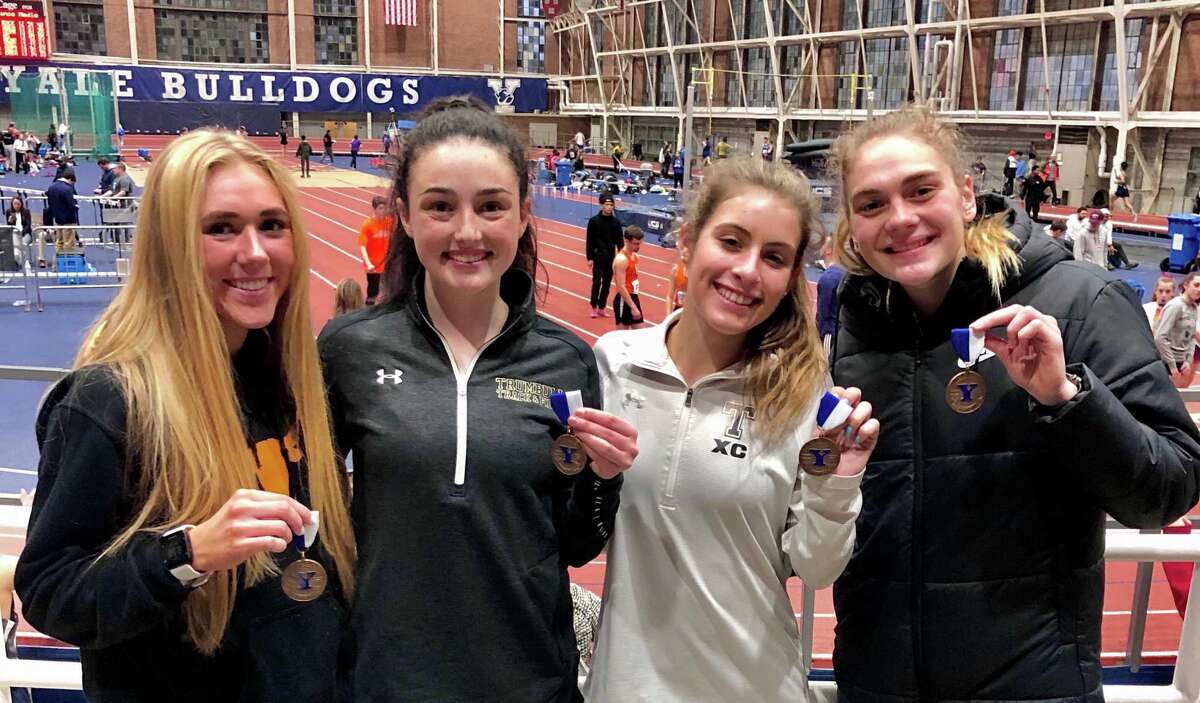 The 4x800 relay team made up of Kali Holden, Carolyn Cardell, Ally Zaffina and Emily Alexandru placed fourth, and Alexandru won the 600-meter race, in the 38th Yale Interscholastic Track Classic.
