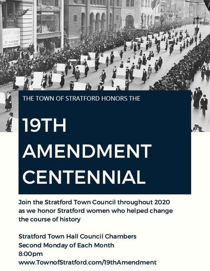 Stratford Ct S Banner Suffrage Town Celebrates 19th Amendment