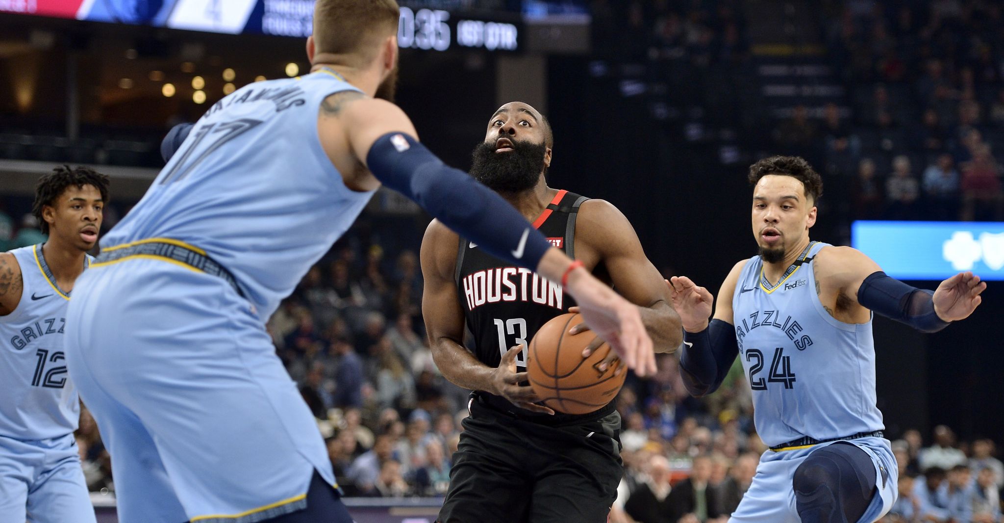 Rockets Fall To Grizzlies Despite James Harden S 41 Points