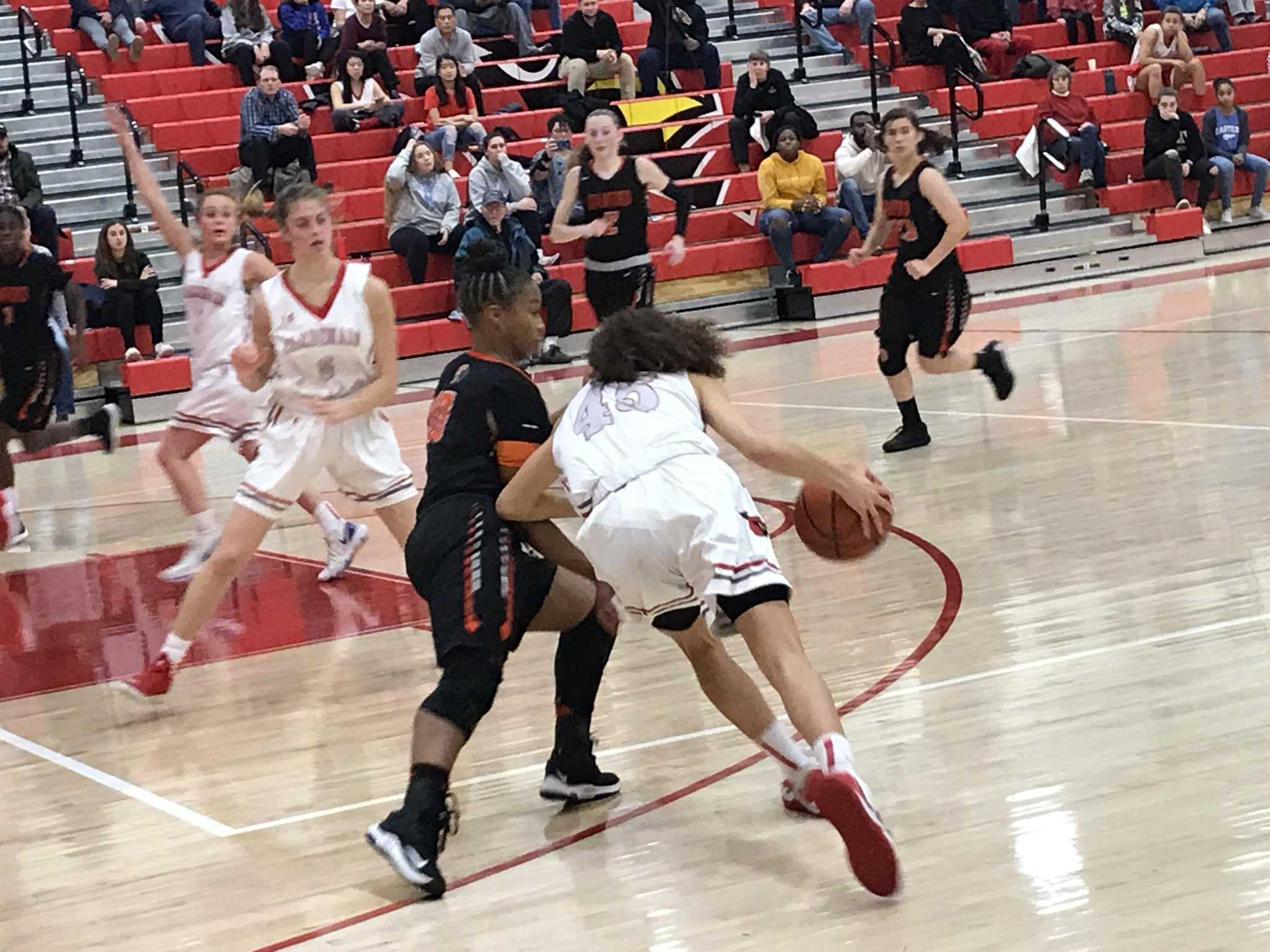 Greenwich Girls Basketball Team Tops No 5 Stamford With Strong