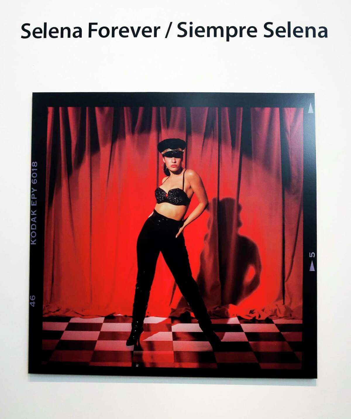 Selena posed in front of a red curtain for photographer John Dyer during one of two sessions he had with the Tejano icon. Images from those photo shootsmake up “Selena Forever/Siempre Selena,” an exhibit at the McNay Art Museum. The show includes a selfie spot with a red curtain where visitors can emulate Selena’s poses.