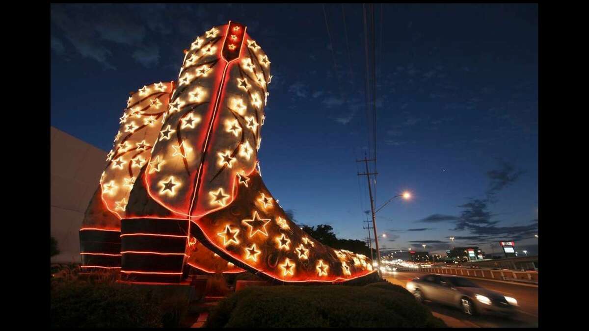 The “World’s Largest Cowboy Boots” sculpture that stands at 40-feet tall will celebrate its 40th anniversary this Thursday.