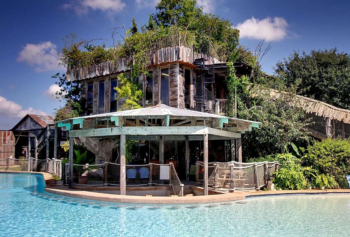 Treehouse resort: New Braunfels Let your inner-kid vacation in this luxury treehouse on the Guadalupe River. All guests will have their own private covered deck, BBQ grill and can use the swimming pool with a swim-up bar. 2 bd, 1 bath $354 per night Guadaluperiverhouses.com