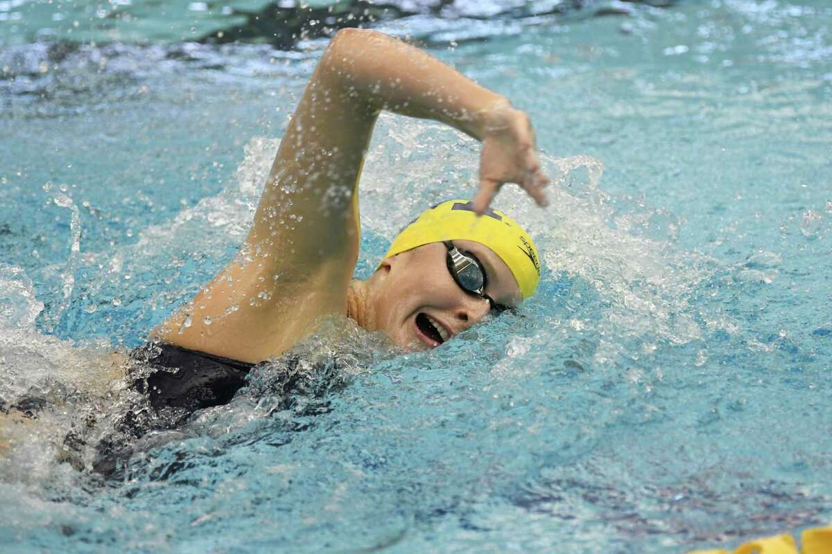 University of Michigan swimmer Kaitlynn Sims. A 2019 graduate of Montgomery High School.