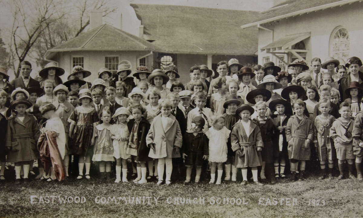 Copy photo of an Easter photo taken in 1923 at the historic Church of the Redeemer, 4411 Dallas St., shown Wednesday, Feb. 23, 2011, in Houston. The Easter photo became an annual tradition. The Episcopal church in Eastwood is closing because its smaller congregation cannot afford to make repairs and the Diocese won't pay to bring it up to code. The last service will be Sunday. ( Photo provided by the church )