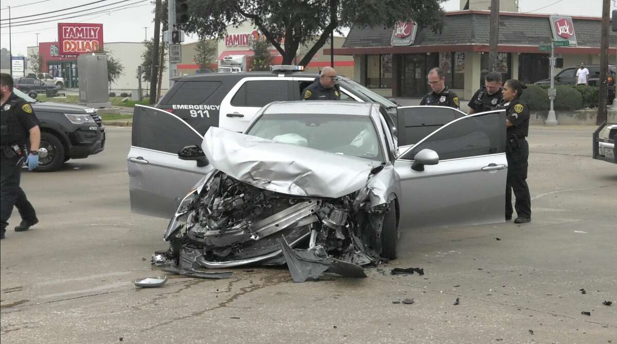 Video: 120 mph police chase ends in violent crash in northeast Houston