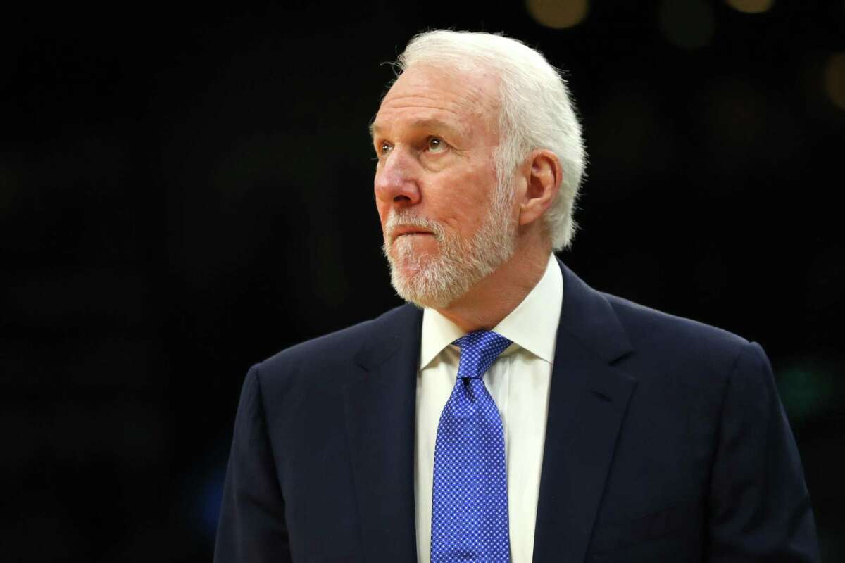 Head Coach Gregg Popovich of the San Antonio Spurs. (Photo by Maddie Meyer/Getty Images)