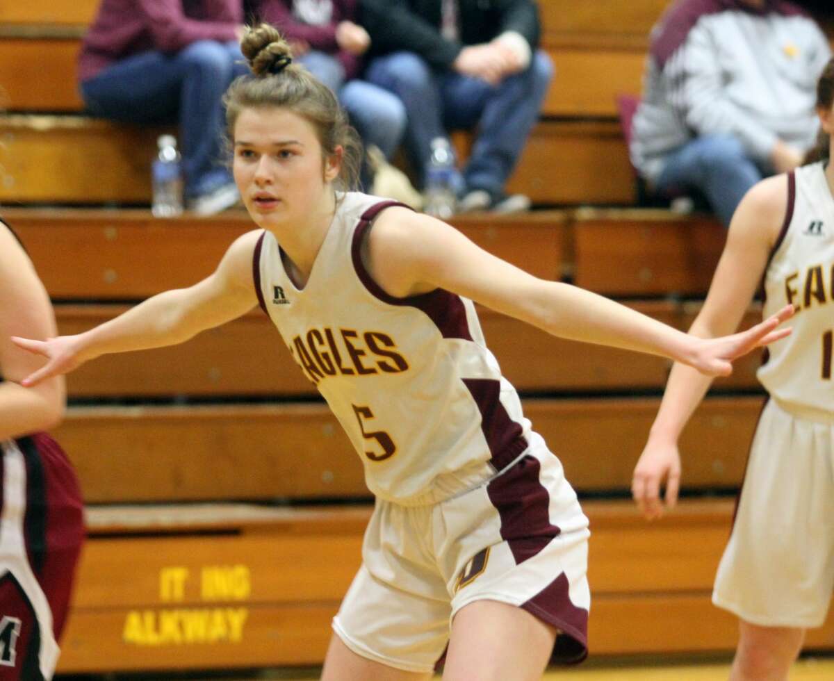 The Deckerville girls basketball team pieced together a dominant performance against Mayville with a 64-14 victory on Thursday, Jan. 16.