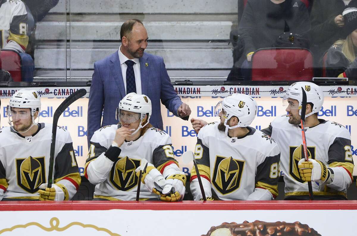 Golden Knights give coach Peter DeBoer a victory in his debut with team