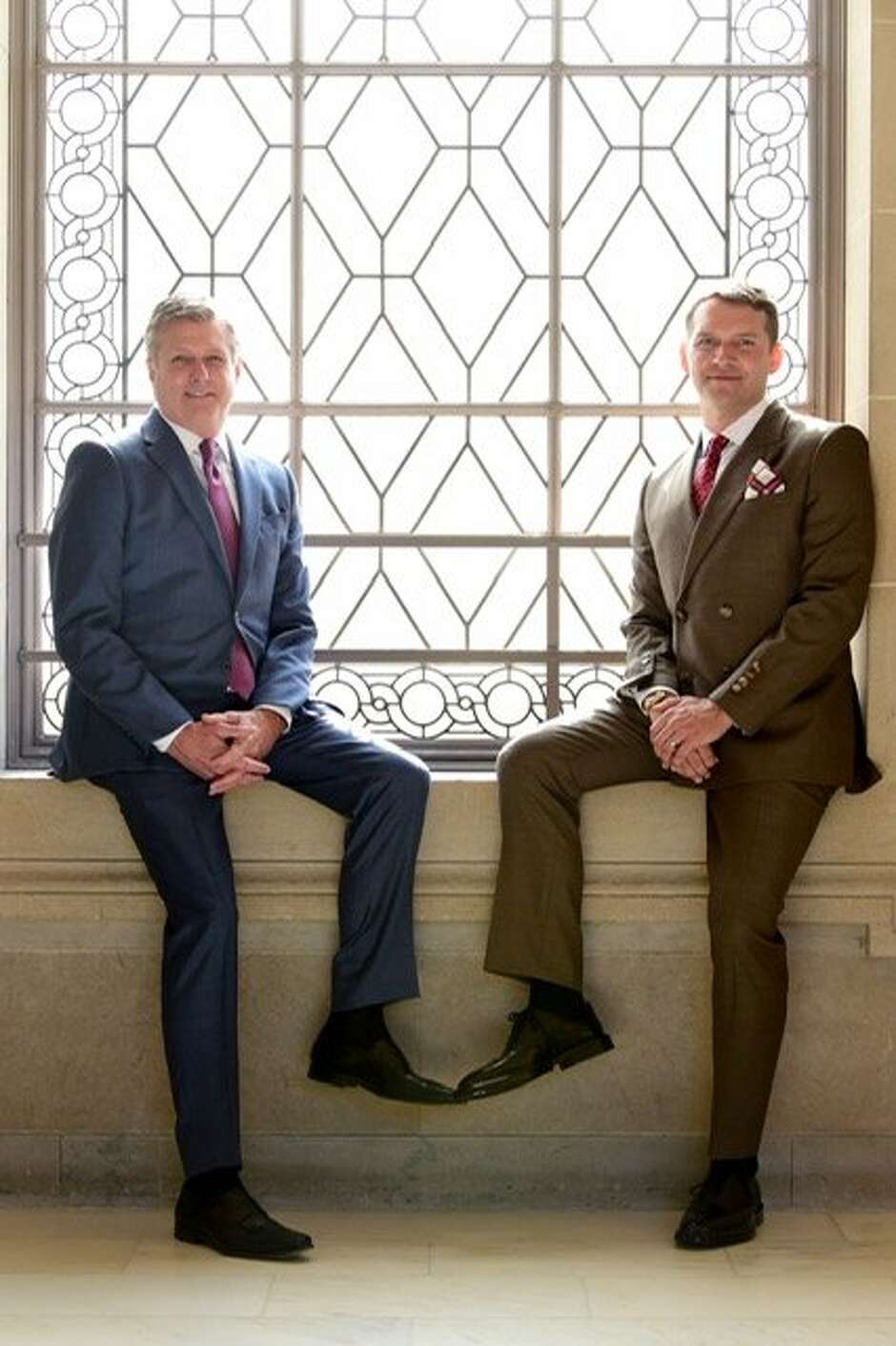 Golden State Warriors President Rick Welts (left) and Todd Gage may have made history with their wedding day at S.F. City Hall.