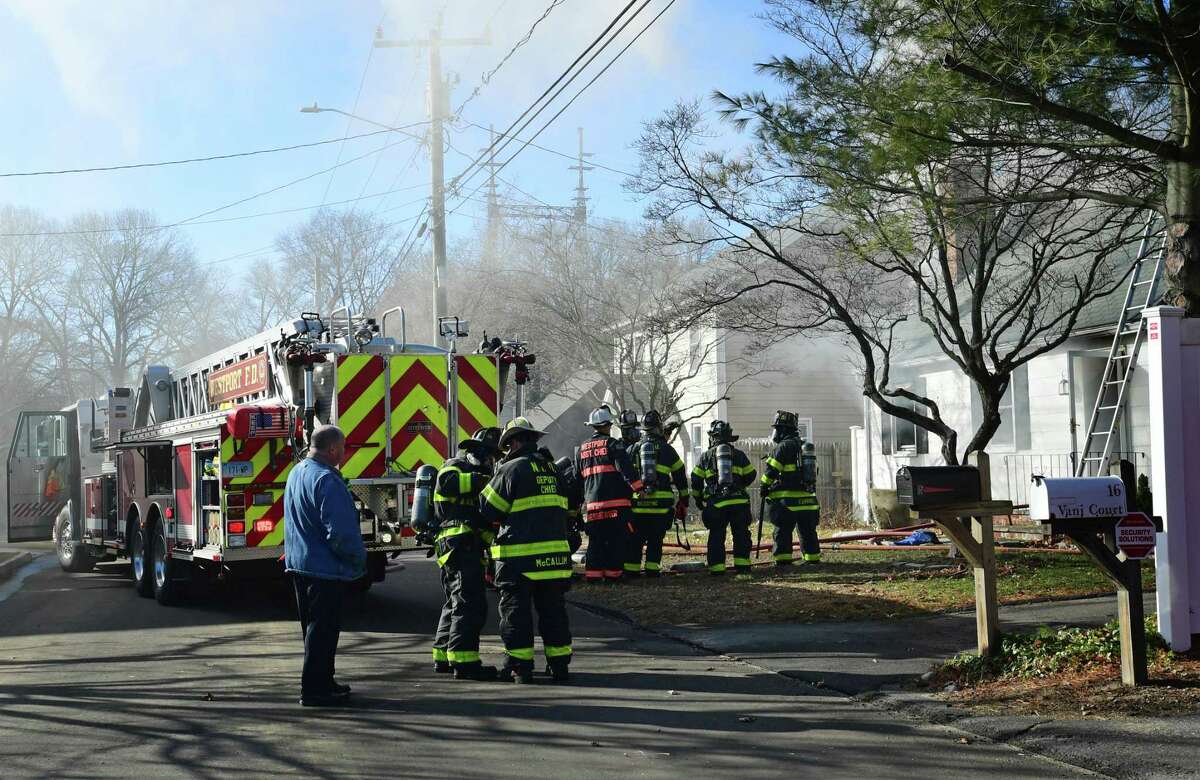 Westport firefighters battled blaze through wind, cold temps