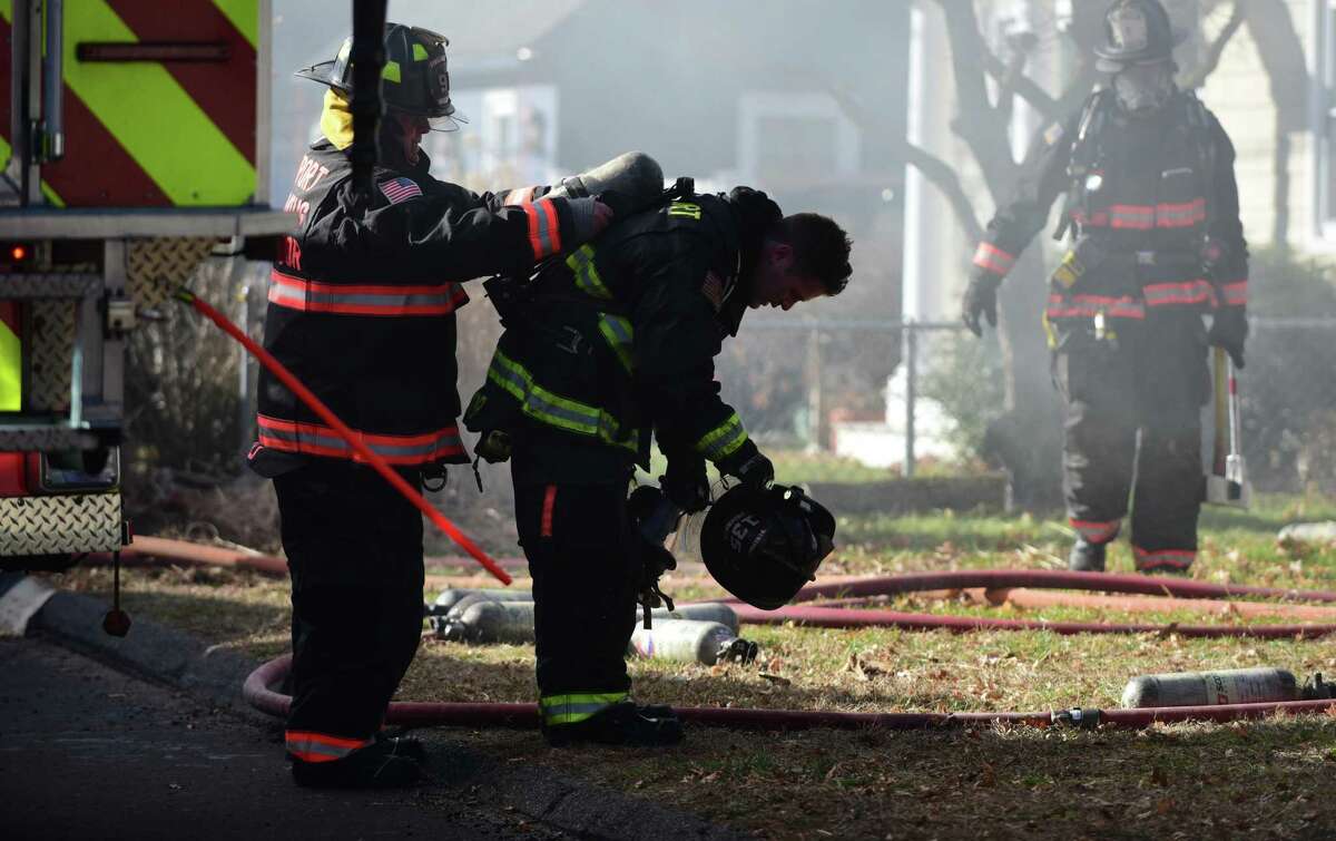 Westport firefighters battled blaze through wind, cold temps