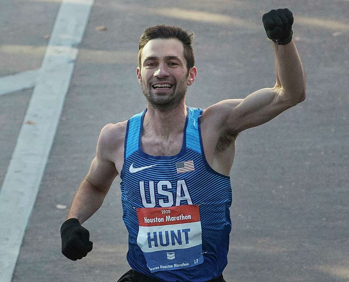 As the top American finisher in Sunday’s Houston Marathon, Craig Hunt placed eighth overall.