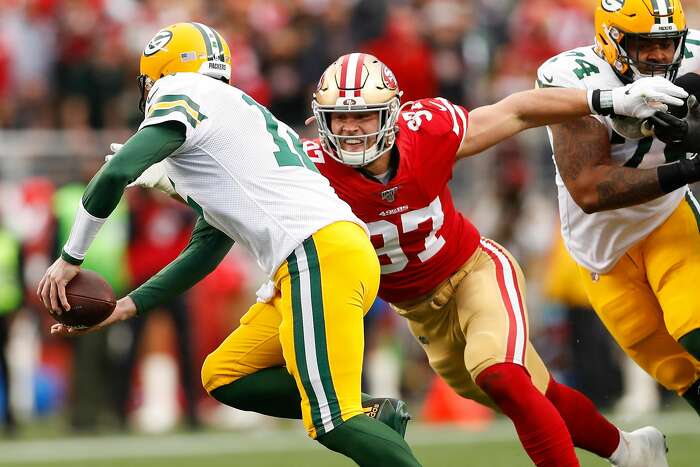 San Francisco 49ers 13-10 Green Bay Packers: Aaron Rodgers denied as 49ers  win defensive battle to book NFC Championship spot, NFL News