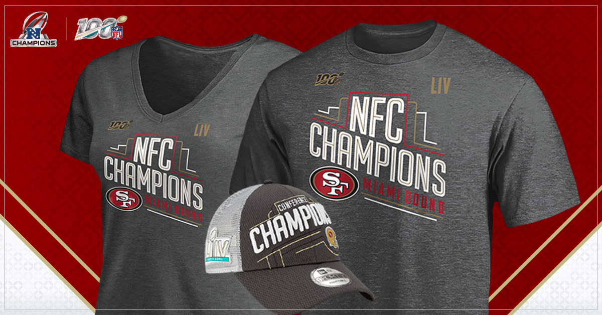San Francisco 49ers NFC Champions Apparel, San Francisco 49ers