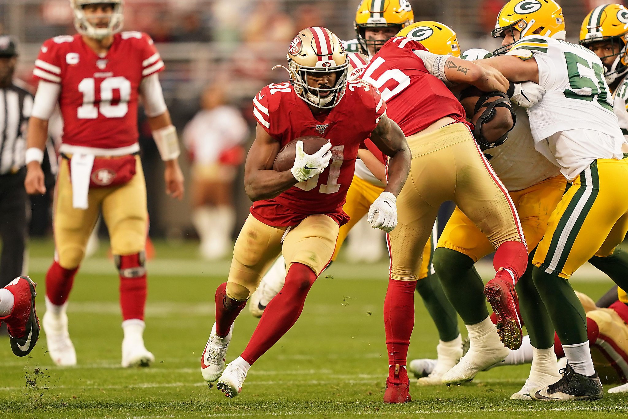 Raheem Mostert's epic game caps rise from 49ers' fourth string to record  books