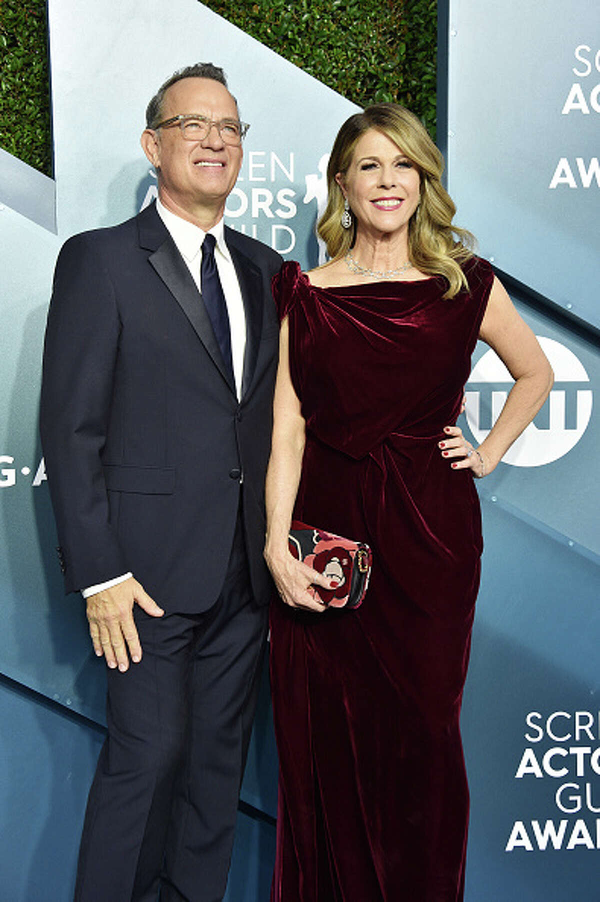 Tom Hanks and Rita Wilson attend the 26th Annual Screen Actors Guild Awards at The Shrine Auditorium on January 19, 2020 in Los Angeles, California. 721430 (Photo by Gregg DeGuire/Getty Images for Turner)