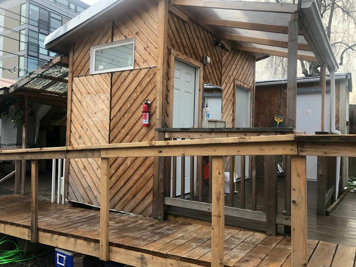 This tiny house village in Seattle has to move. It's got a ...