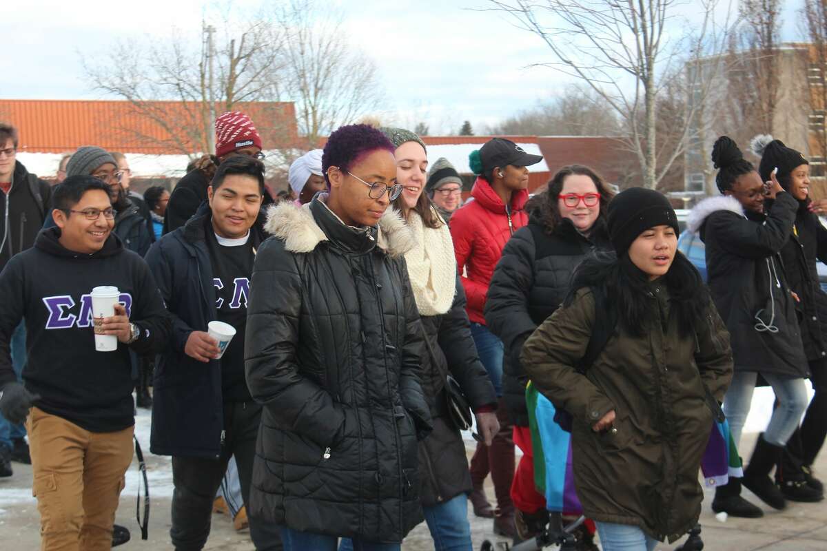 Ferris students and staff took part in a variety of events Monday for MLK Day. Events consisted of a community service project, a freedom march, presentations and more.