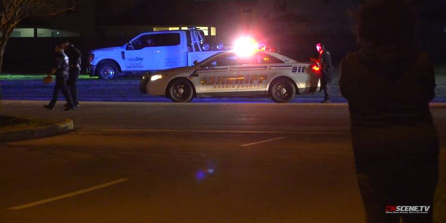 A man was shot multiple times early Sunday before three drivers struck him in the 7200 block of Sugarland Howell Road. Photo: OnScene TV 