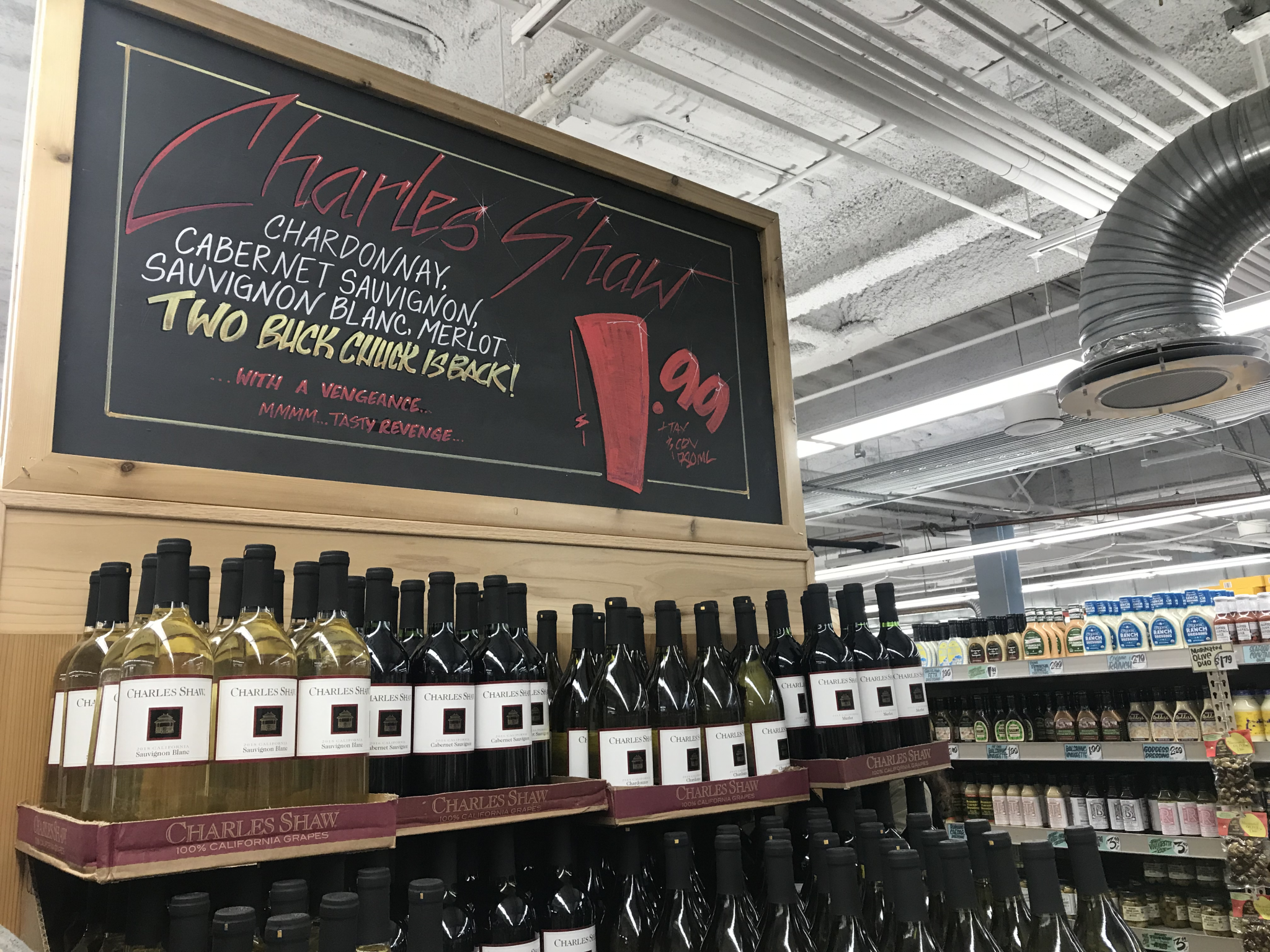Trader joe's 2 top buck chuck wine list