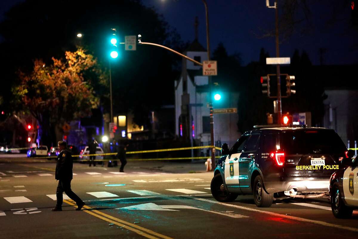 Scene of fatal hit and run at University and Sixth in Berkeley, Calif., on Monday, January 20, 2020.