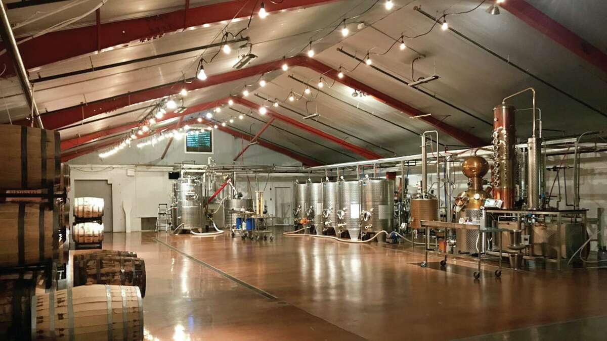 The interior of Litchfield Distillery.