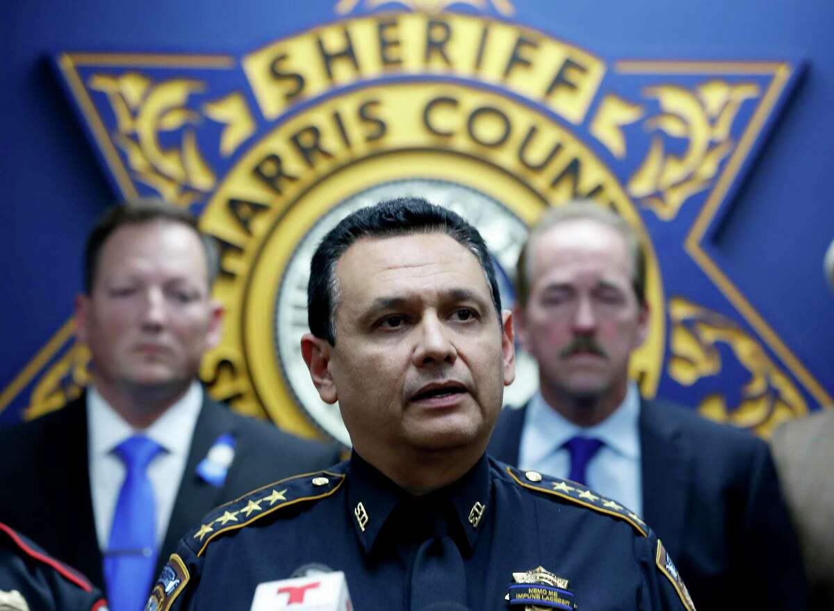 Sheriff Ed Gonzalez has shown he is a reformer who gets resultsconducts a press conference with members of the law enforcement community on Dec. 12, 2019 in Houston.