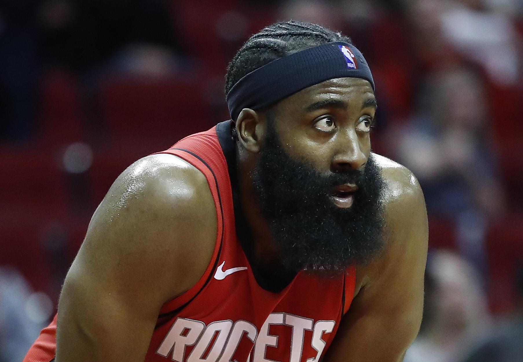 James Harden says his beard protected him from the ball that hit his face