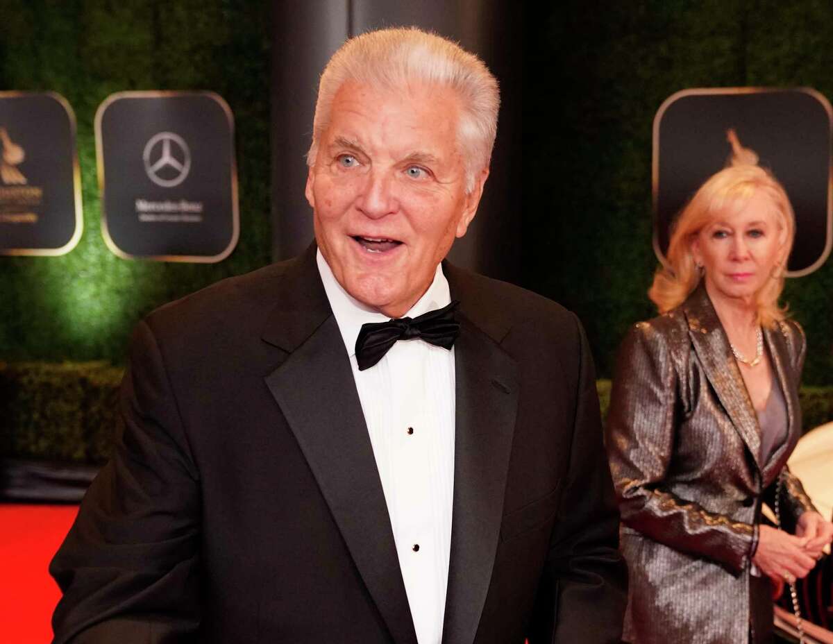 Bill Worrell, Houston Rockets play-by-play announcer, walks the red carpet at the 3rd Annual Houston Sports Awards Tuesday, Jan. 21, 2020, Hilton Americas, 1600 Lamar St., in Houston.