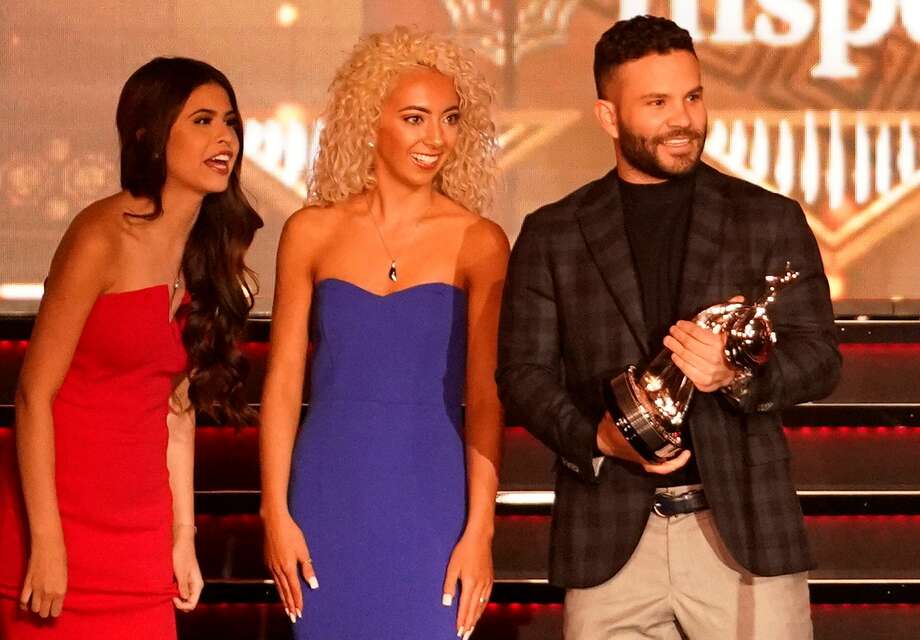 PHOTOS: A look at the Houston sports celebrities at Monday's Houston Sports Awards
Jose Altuve receives the moment of the year award at the Third Annual Houston Sports Awards Tuesday, Jan. 21, 2020, Hilton Americas in Houston.
Browse through the photos above for a look at the Houston celebrities on the red carpet at Monday's Houston Sports Awards ... Photo: Melissa Phillip/Staff Photographer