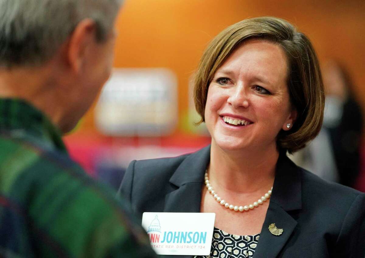 Democrat Ann Johnson is shown during the candidate forum for House District 134 held at Faith Lutheran Church, 4600 Bellaire Blvd., Thursday, Jan. 9, 2020, in Bellaire.